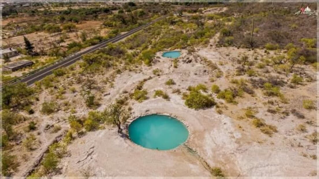 Pozas de agua azufrada en Santiago Chazumba. Foto: FB@Es Noticia Tehuacán