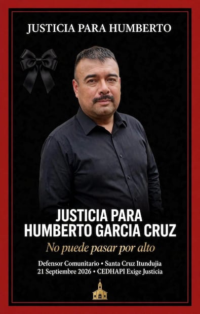 Cedhapi exige a la Fiscalía investigar el asesinato de Humberto. Foto: Especial