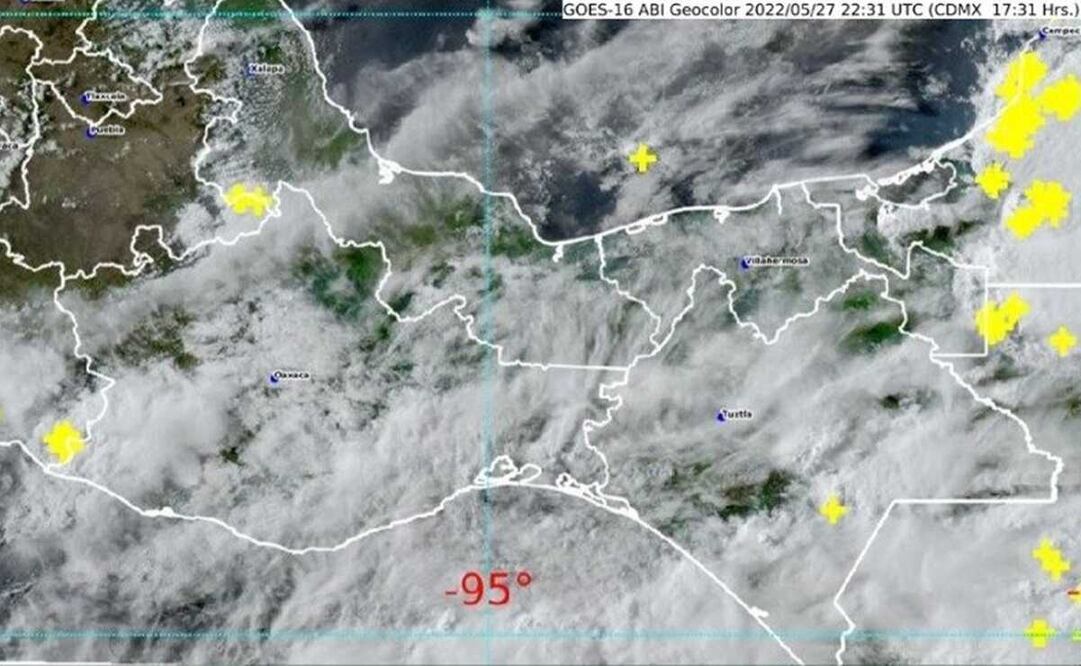 El Sistema Meteorológico Nacional informó sobre la probabilidad de desarrollo el ciclón Aghata en las próximas 48 horas. Foto: Especial