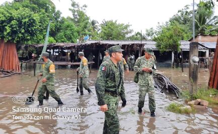 Tras fuertes lluvias,  Ejército aplica fase de auxilio del Plan DN-III en Pinotepa Nacional
