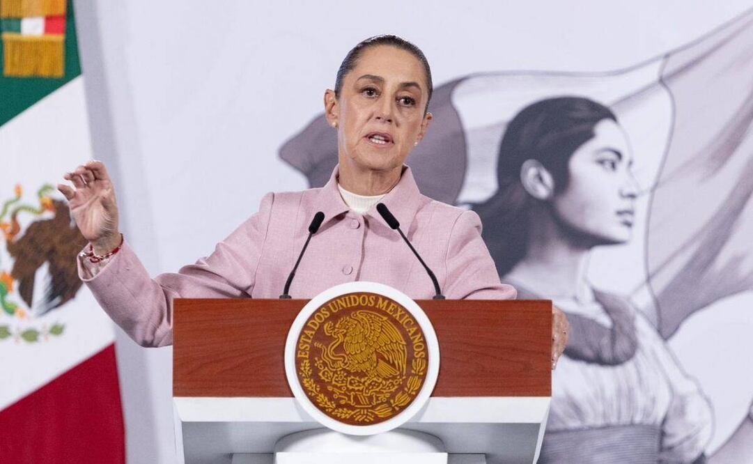 Conferencia matutina de la presidenta Claudia Sheinbaum Pardo el 09 de febrero de 2025. Foto: Hugo Salvador / EL UNIVERSAL