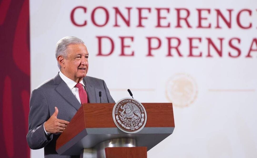 “Que se vayan con su cuento a otro lado”, dice AMLO sobre rediseño del espacio aéreo. Foto: Presidencia