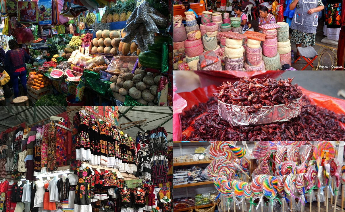 Productos en el Mercado Benito Juárez. Fotos: Tripadvisor, Jimlockard, viniciuscordeiro,
Elżbieta K y
daniele z