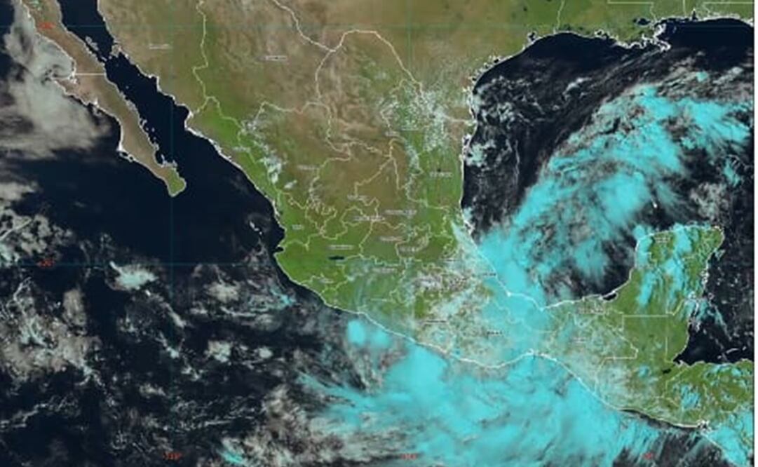 Tormenta tropical Once-E tocará tierra esta noche en Oaxaca; Guerrero sufrirá lluvias intensas. Foto: Especial