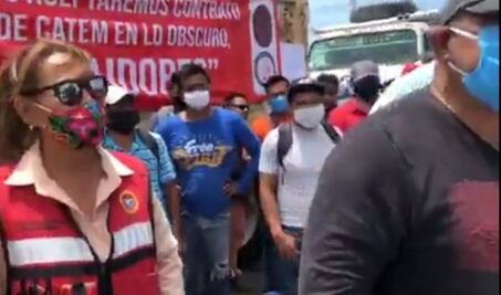 Con bloqueo en cinco puntos de acceso en el Istmo, sindicatos exigieron trabajo en obras de Transístmico