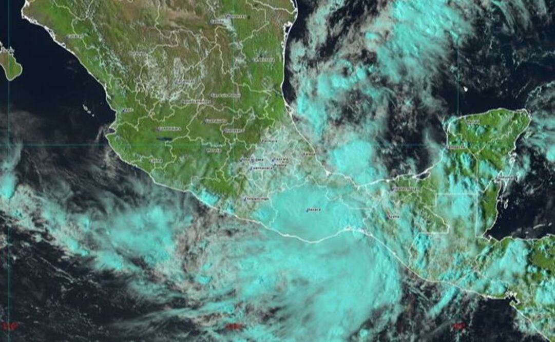 Se degrada depresión tropical Once-E y cambia de dirección; continuarán lluvias en Oaxaca. Foto: Especial