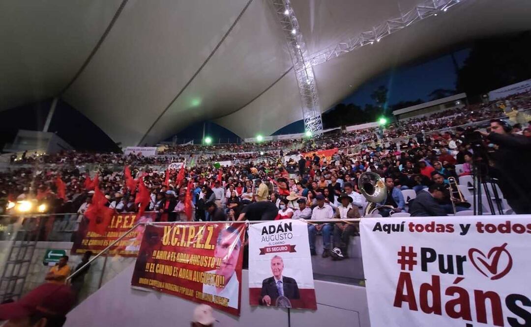Desde Oaxaca, Adán Augusto acusa a Fox de ordenar a “su candidata” desaparecer programas sociales. Fotos: Mario Arturo Martínez