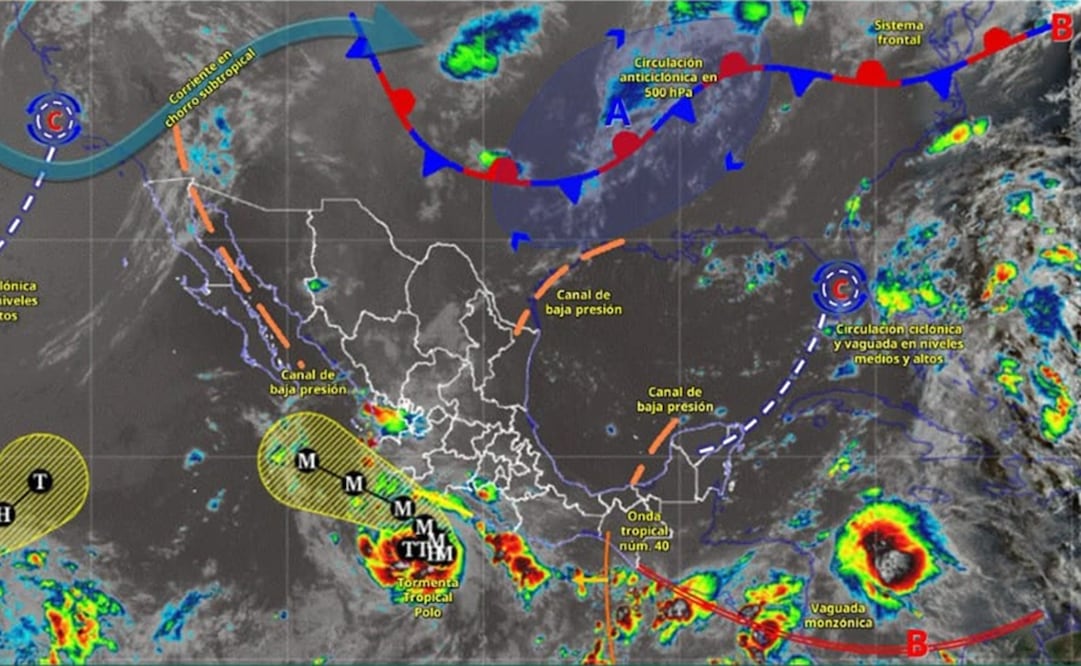 Depresión tropical "17-E" en Oaxaca. Foto: Especial