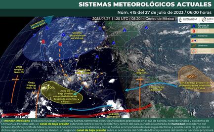 Pronostican chubascos, actividad eléctrica y ambiente fresco en 7 regiones de Oaxaca
