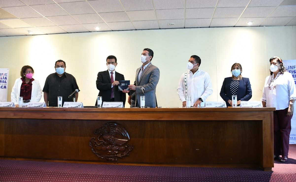 Destaca fiscal de Oaxaca resolución a 95% carpetas de investigación en su tercer informe ante Congreso