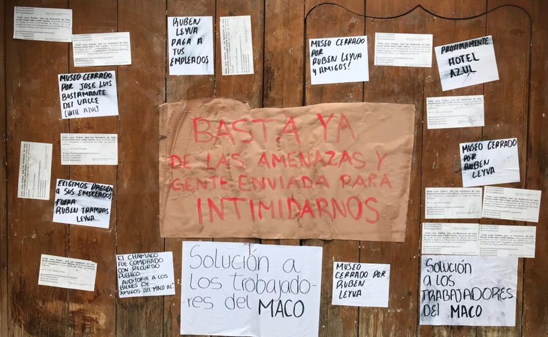 Acusan trabajadores del Museo de Arte Contemporáneo de Oaxaca intimidación y malos tratos de diputados. Fotos: Especiales