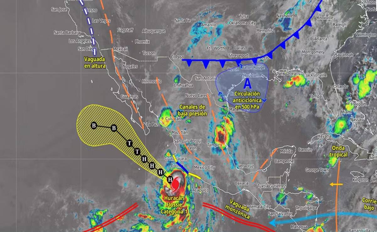 Flossie podría convertirse en huracán categoría 2 en próximas horas; reporte de lluvias y estados en alerta