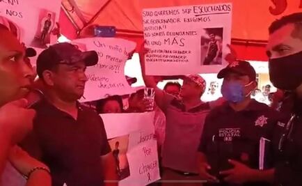 Familia y vecinos de Alexander rechazan a policías de Acatlán, piden a la Guardia Nacional