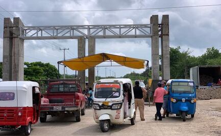 Se enfrentan tres municipios del Istmo tras instalación de filtro sanitario contra Covid-19