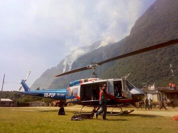 Mantienen retenido a vecino de Alotepec por provocar incendio