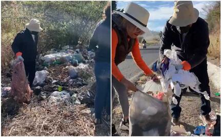 Con tequio, Seculta y Sectur Oaxaca recolectan 10 toneladas de basura en carretera a Monte Albán