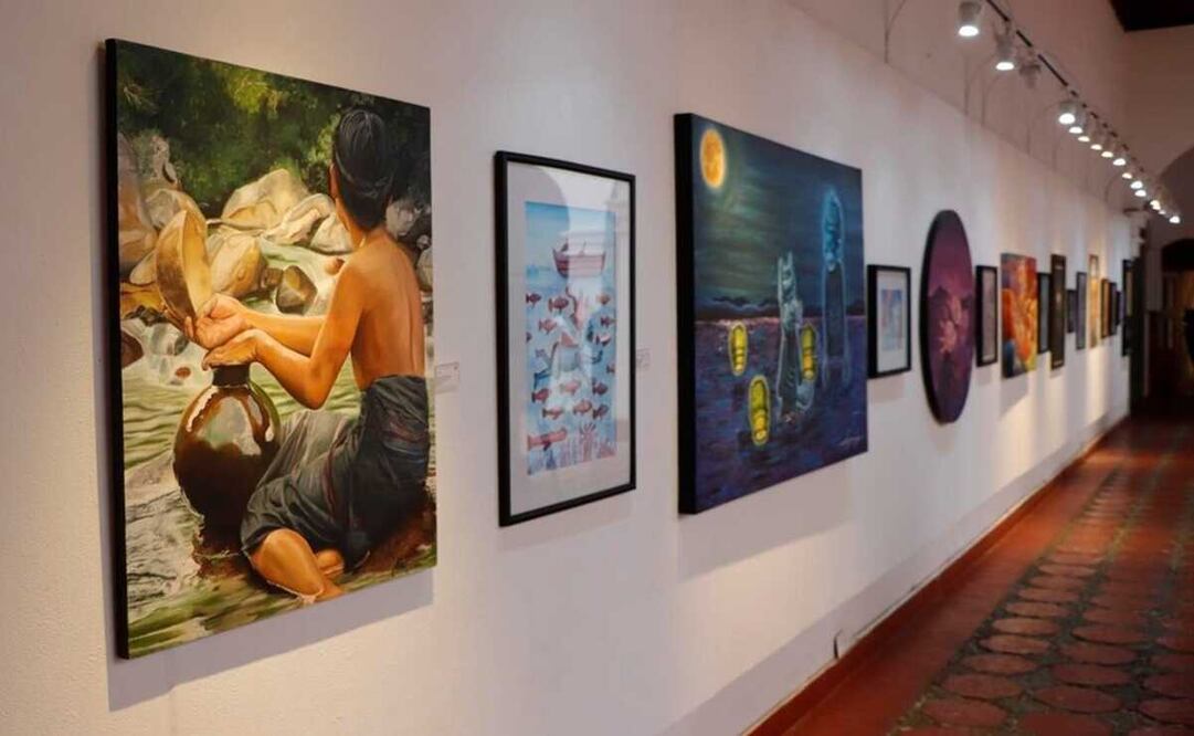 Muestran nuevos talentos en la pintura con “Entre Raíces”, exposición en la Casa de la Cultura Oaxaqueña. Fotos: Especiales