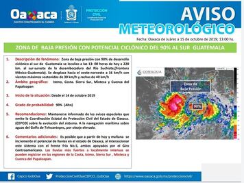 Por ciclón tropical cierran puertos de navegación en el Istmo y la Costa