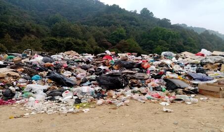Basura amenaza ecosistema en Huautla; en plena pandemia, no hay donde tratar desechos