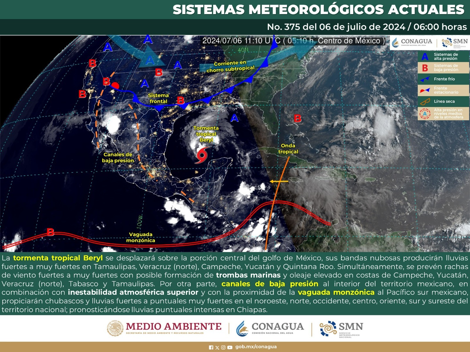 Pronostican cielo despejado en gran parte del estado de Oaxaca, para este sábado