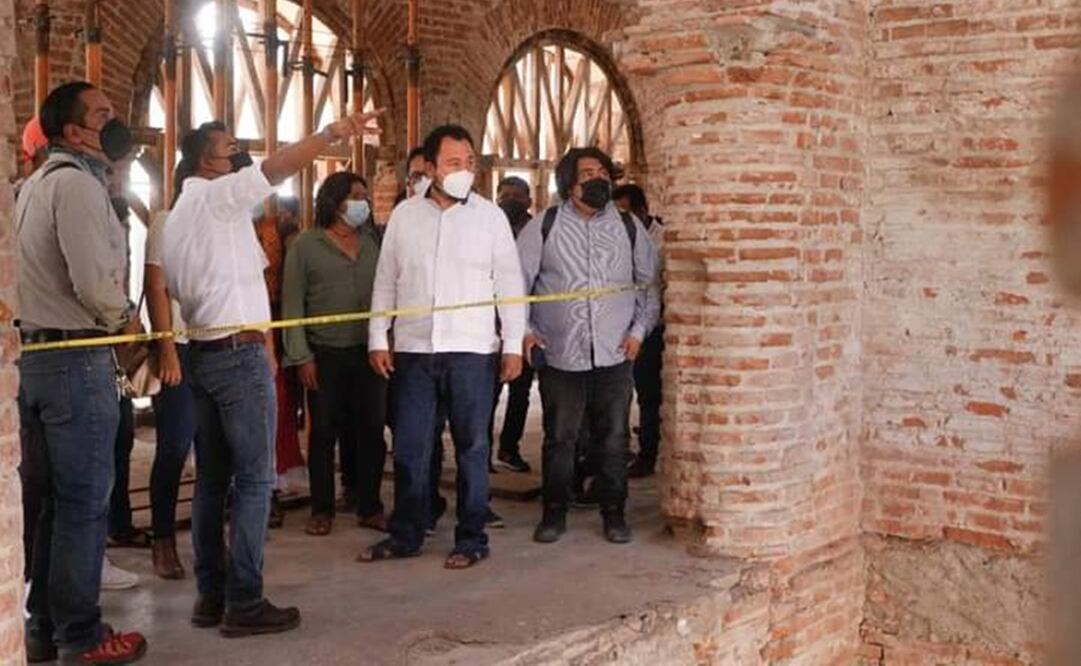 Con inversión de 20 mdp, arranca tercera etapa de reconstrucción del Palacio Municipal de Juchitán; se necesitarán más recursos