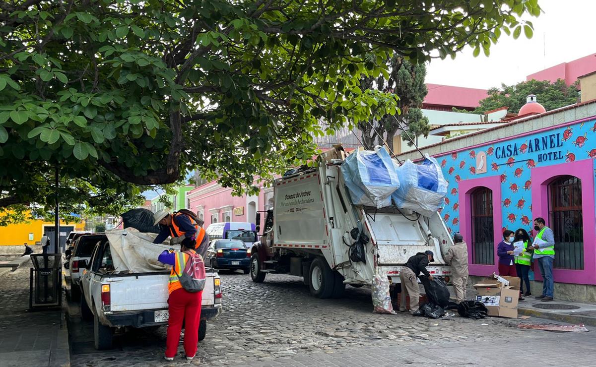 Ante crisis de la basura, inician prueba piloto para separar residuos Sólidos en la ciudad de Oaxaca. Fotos: Ayuntamiento de Oaxaca de Juárez