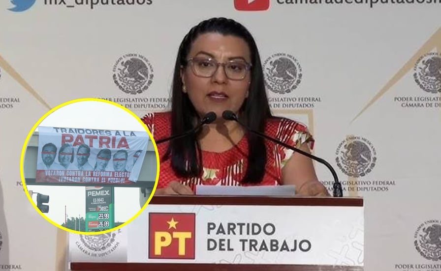 Lonas contra diputados en Oaxaca replican lógica de "narcomantas", denuncia la legisladora Aracely Cruz