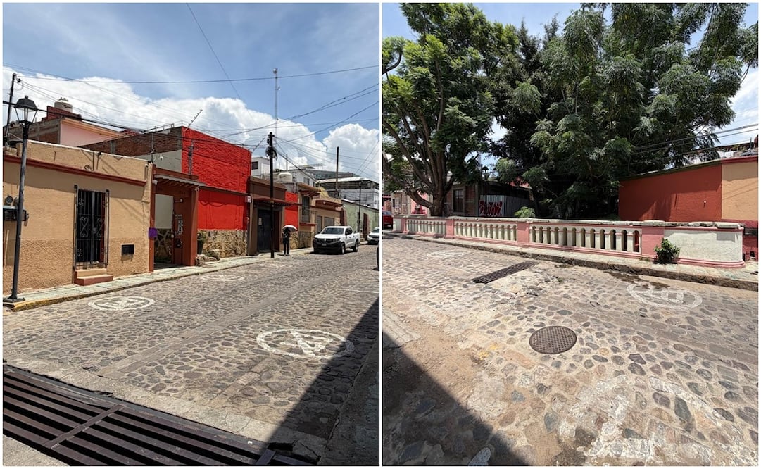 Calle Jesús Carranza en la capital de Oaxaca. Fotos: Cortesía
