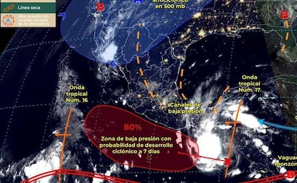 Advierten en Oaxaca fuertes lluvias y tormentas eléctricas; monitorean posible ciclón
