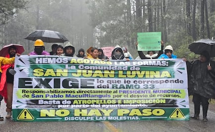 Exigen cuentas a autoridades de San Pablo Macuiltianguis por presunto desvío de recursos; comuneros bloquean la carretera Oaxaca-Tuxtepec