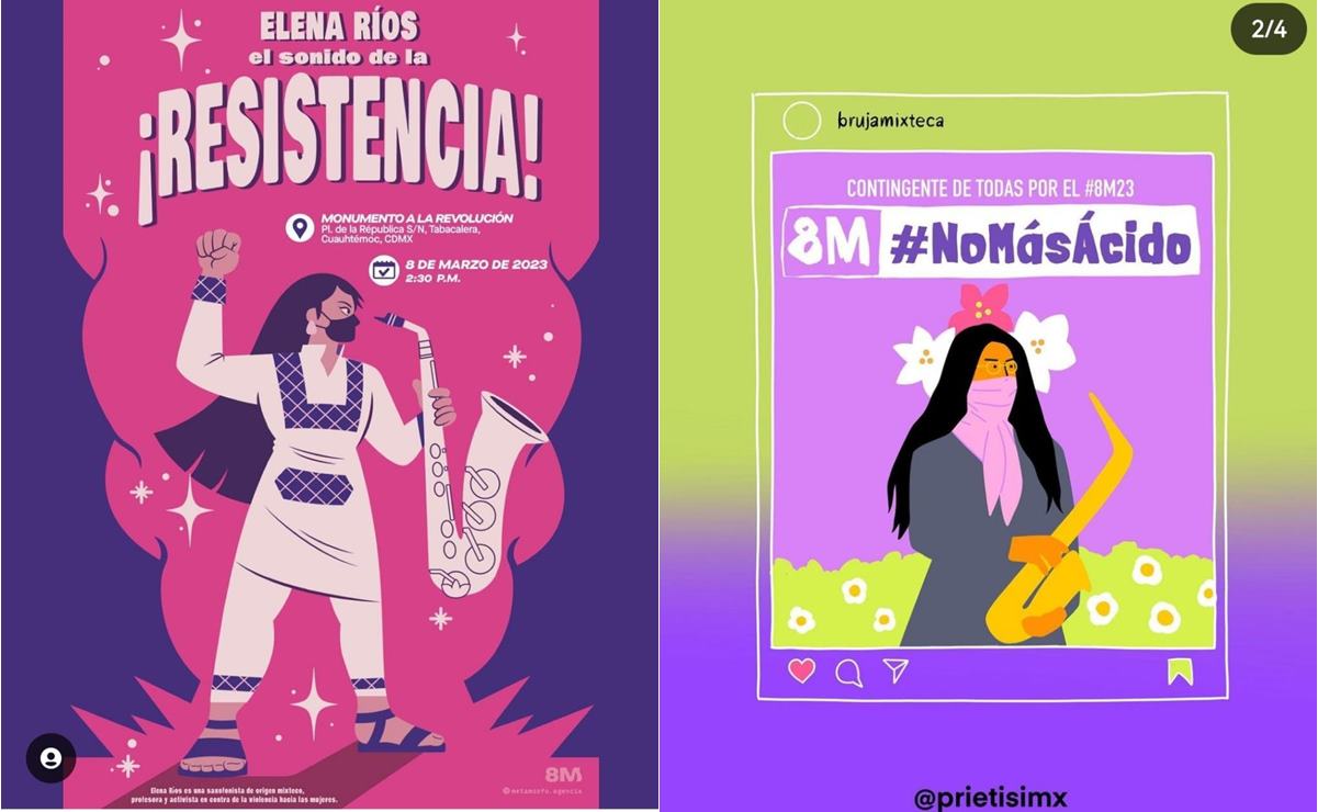 María Elena Ríos, activista de Oaxaca, convoca a marchar este 8M en CDMX contra la violencia ácida. Foto: Especial