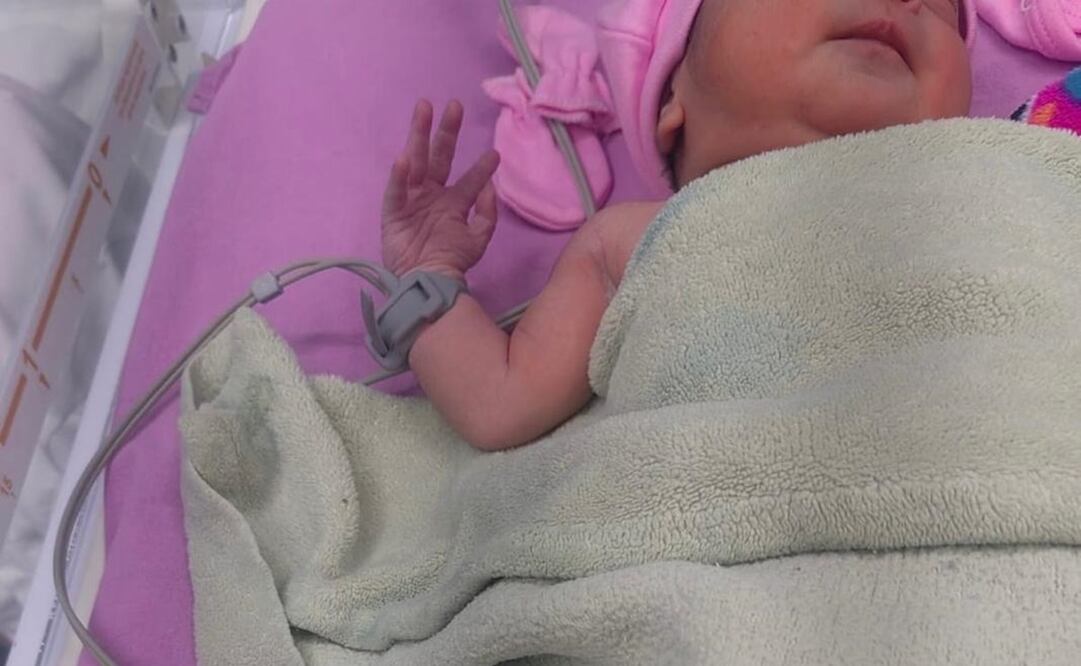 Conoce a Seyla, la primera bebé que nació en Oaxaca este 1 de enero de 2025. Foto: Especial