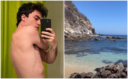 Itzan Escamilla, actor de "Élite" visita las playas de la costa Oaxaca; aquí sus mejores fotos