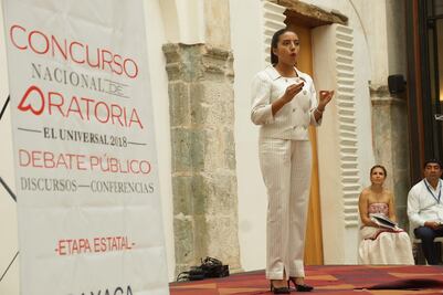 Futura abogada gana etapa estatal del concurso de oratoria EL UNIVERSAL 2018