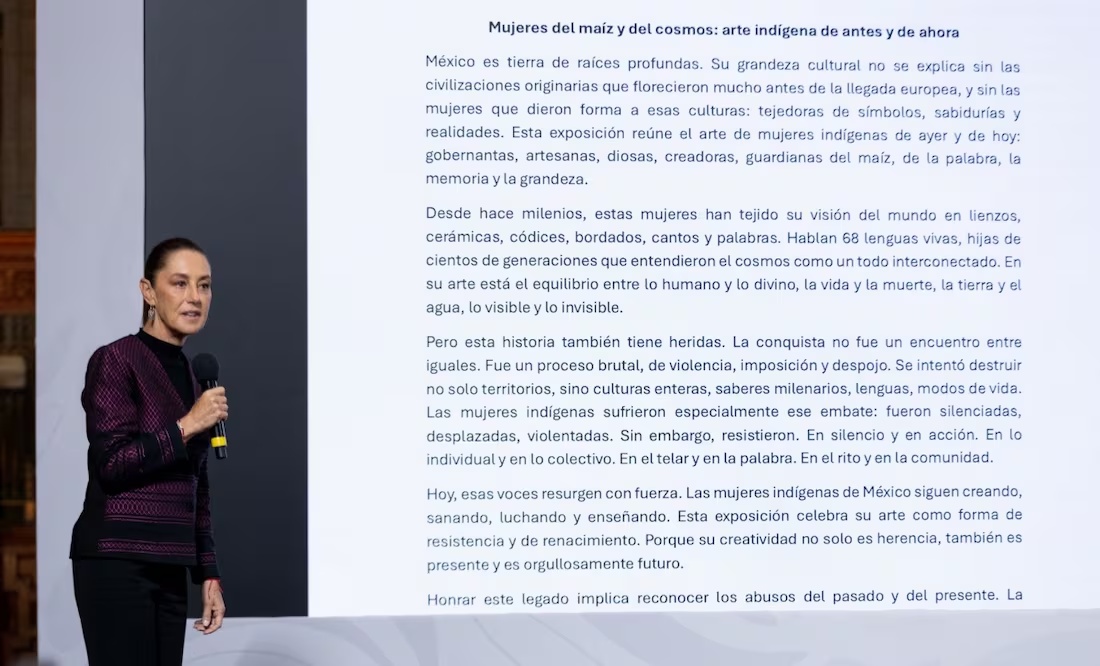 Sheinbaum celebra “primer paso” de España para reconocer agravios por La Conquista; “el perdón engrandece”, dice