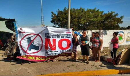 "No celebres con tiros": Emprenden campaña en Juchitán contra armas de fuego