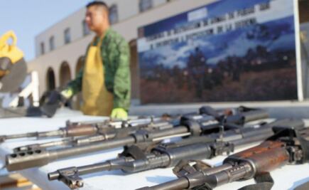 Trafican a México 200 mil armas al año desde EU