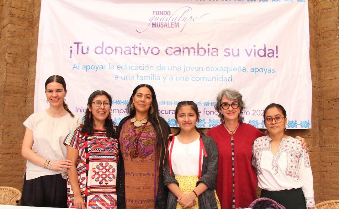 Lila Downs y Fondo Guadalupe Musalem lanzan campaña a favor de mujeres oaxaqueñas. Foto: Especial