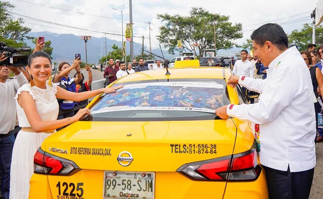 Con 750 taxis "seguros", garantiza Oaxaca desplazamiento de visitantes durante Guelaguetza 2023. Eoto: Especial