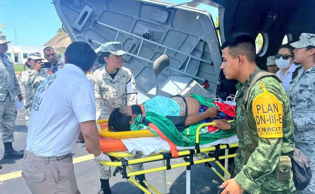 Suman 28 traslados de emergencia de afectados por Agatha a hospitales de Oaxaca. Foto: Especial