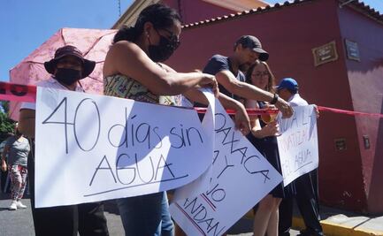 40 días sin agua: Continúan protestas de vecinos de la ciudad de Oaxaca por desabasto