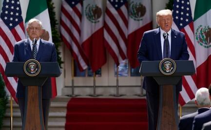 Destacan AMLO y Trump puesta en marcha del T-MEC