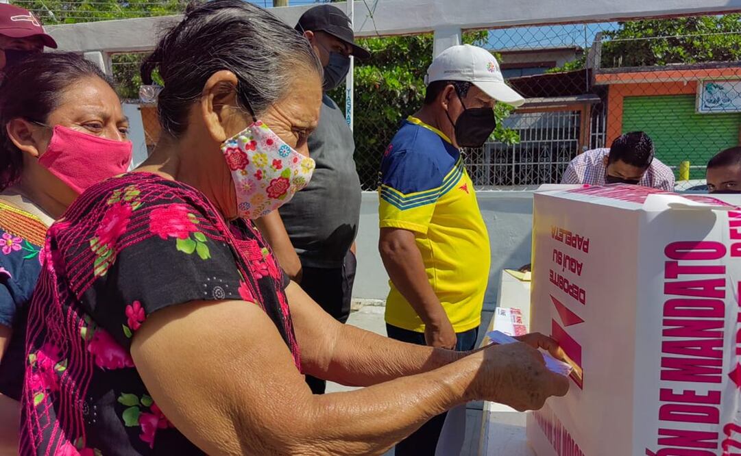 Oaxaca, estado sin gobierno de Morena con mayor participación en consulta de revocación de mandato de AMLO. Foto: Roselia Chaca