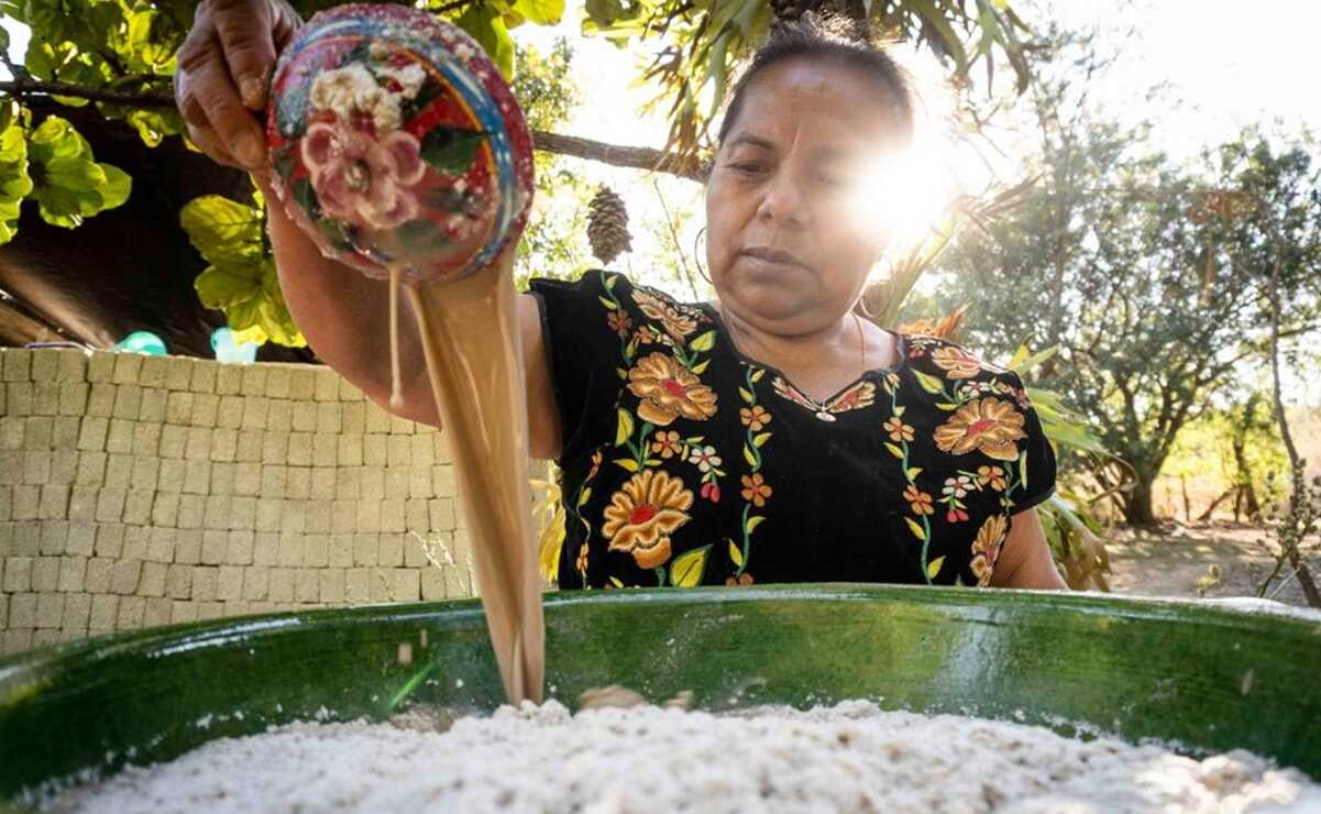Declaran al tejate, bebida ancestral de Huayapam, como Patrimonio Cultural Inmaterial de Oaxaca. Fotos: Mario Arturo Martínez