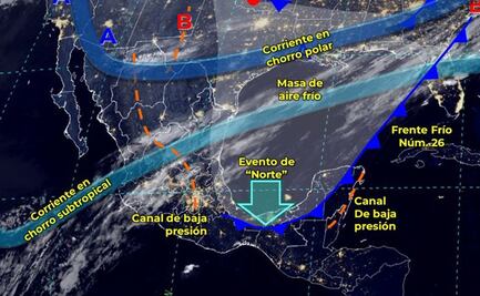 Prevén lluvias, fuertes vientos y bajas temperaturas en Oaxaca por el frente frío 26