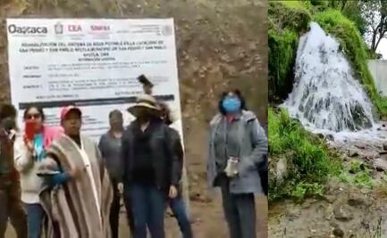 Exigen habitantes de Ayutla reconexión a su manantial; Murat promete concluir obras de pozo antes del 31 de diciembre