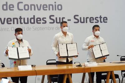 “Esta generación tiene la obligación de transformar a México”, asegura Murat en firma de Pacto por la Juventudes