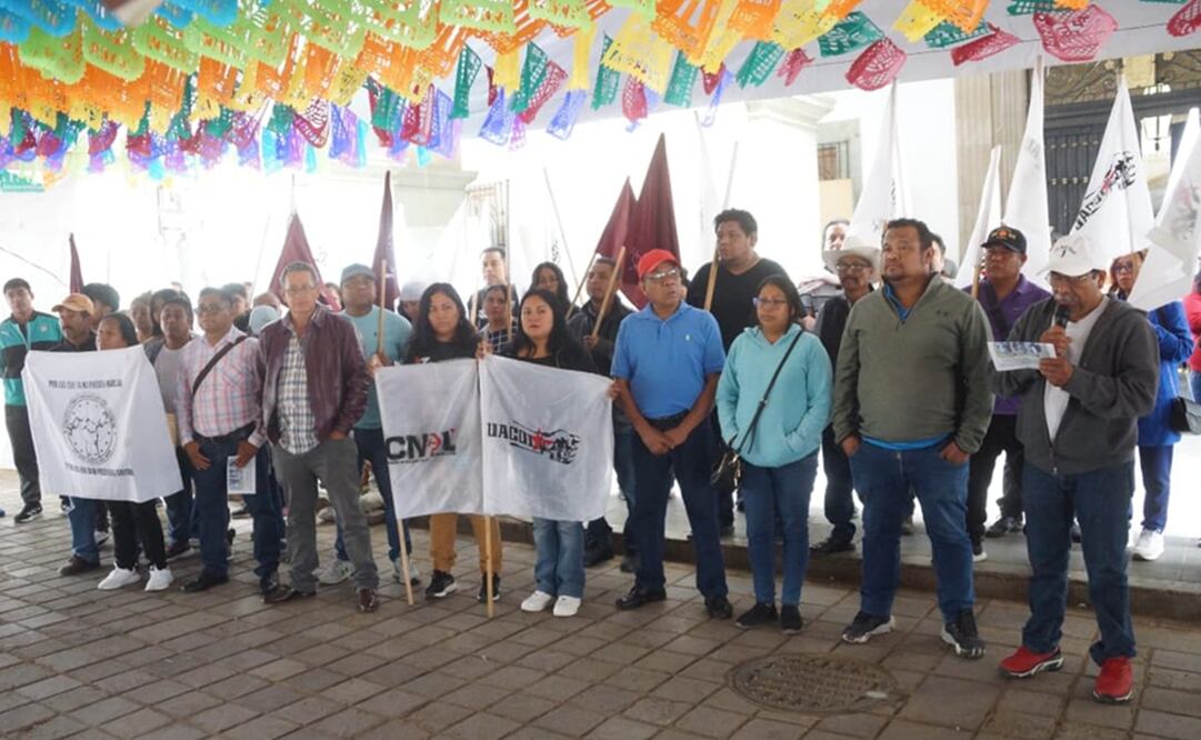 Comité de Víctimas de Nochixtlán informa sobre el policía detenido. Foto: Edwin Hernández