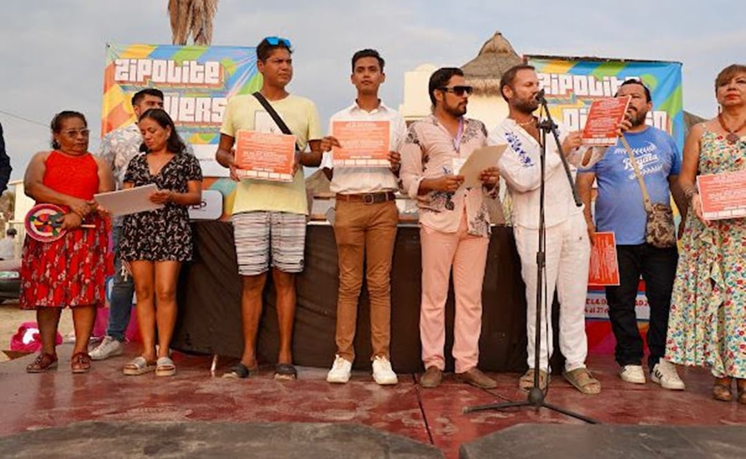 Con semana de actividades a favor de la comunidad LGBTQI+, Zipolite abraza la diversidad. Fotos: Especiales