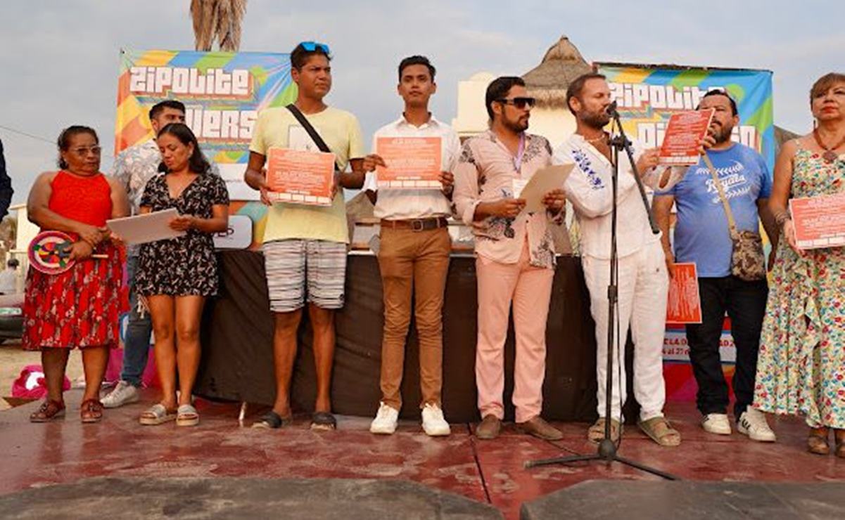 Con semana de actividades a favor de la comunidad LGBTQI+, Zipolite abraza la diversidad